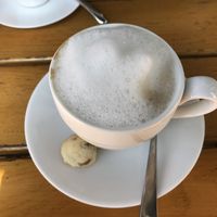 Vegan Cappuccino  at Café Tinki in Neuss