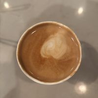 Almond milk flat whitee  at Bluestone Lane in San Francisco