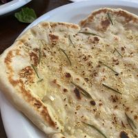 Rosemary & Garlic Flatbread at Malabar Restaurant in Santa Cruz