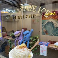 Pina colada at Wailua Shave Ice in Portland