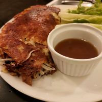 Vietnamite vegan pancake with tofu at VIET KITCHEN in Barcelona
