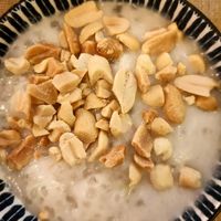 Banana pudding with coconut milk and tapioca at VIET KITCHEN in Barcelona