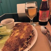 Fried tofu pancake at VIET KITCHEN in Barcelona