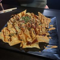 Vegan spicy ahi pokechos  at Osoyami Bar and Grill in Honolulu