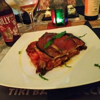 Lasagna vegana at Jolly Roger in Lecce