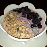Post work out smoothie bowl at HydeOut Bar & Kitchen in Koh Phangan