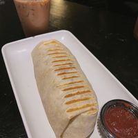Vegan breakfast burrito with beyond sausage   at Steel City Coffeehouse and Brewery in Phoenixville