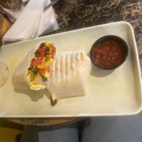 Tofu scramble burrito   at Steel City Coffeehouse and Brewery in Phoenixville