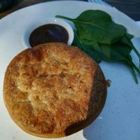 Vegan curry pie at Freestate in Terrigal