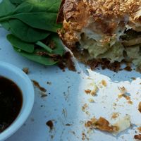 Vegan easy cheezy pie at Freestate in Terrigal