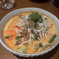 Vegan laksa   at Thai Rock in Sydney