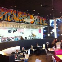inside at Saturn Cafe in Santa Cruz