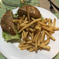 Impossible burger at Saturn Cafe in Santa Cruz