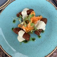 Kofta with raita at Wine & Reason in Worthing