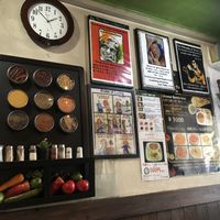 Decorations on the wall at Downtown B's in Tokyo