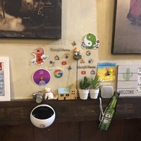 Warm messages by the owner  at Downtown B's in Tokyo