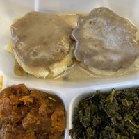 Salisbury steak at ITSO Vegan in Grand Prairie