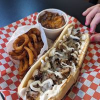 Philly sandwich at ITSO Vegan in Grand Prairie