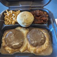 Salisbury steak at ITSO Vegan in Grand Prairie