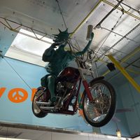 Motorcycle Liberty at Freebirds World Burrito  in San Marcos