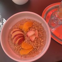Vegan porridge  at Vitra Haus Cafe in Weil Am Rhein