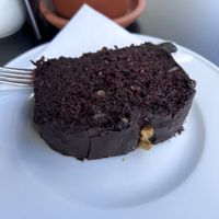 chocolate nut cake  at Vitra Haus Cafe in Weil Am Rhein