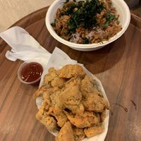 Mushroom wings delicious but not a healthy option! at So Vegan - Gateway Ekkamai in Bangkok
