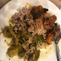 Mint mock ribs half eaten at So Vegan - Gateway Ekkamai in Bangkok