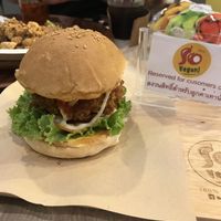 Vegan Burger  89 baht at So Vegan - Gateway Ekkamai in Bangkok