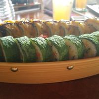 Vegan delight and tempura roll at Temari Sushi in Willemstad