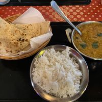 Dal Tadka, prato principal vegano à base de lentilha. Muito saboroso e leve.   at Namaste Indian Restaurant in Brasilia