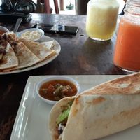 Quesadillas & Burritos!! at La Ventanita in El Castillo