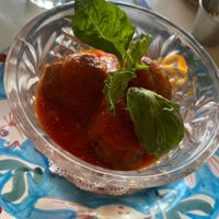 Polpette vegan ( homemade lentil meatless balls) gluten free   at Cesarina in San Diego