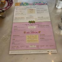 Vegan menu  at Cesarina in San Diego