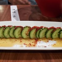 Cucumber appetizer at Ippudo in San Francisco