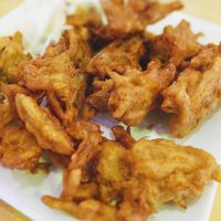 Onion bahji at Jewel Of India in San Luis Obispo