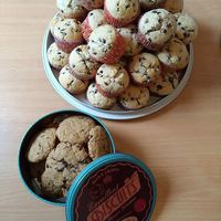 Homemade vegan pastries at Le Poisson Sans Bicyclette in Brussels