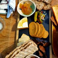 Scandi inspired cheese and charcuterie board. at Dauns in East London