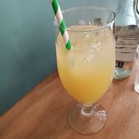 Apple juice at Dauns in East London
