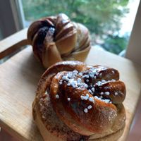 Cinnamon buns   at Dauns in East London