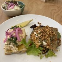 Open sandwiches   at Dauns in East London