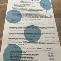 Food menu   at Dauns in East London