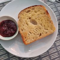 Jam on toast at Dauns in East London