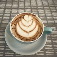 Cappuccino with oat milk #Veganuary at Dauns in East London