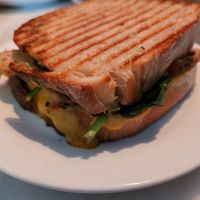 Special chicken with cheese and blue cheese at Dauns in East London