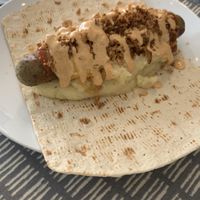 Swedish Hot Dog  at Dauns in East London