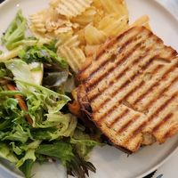 Kimchi, cheese and sausage toastie at Dauns in East London