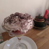 Trifle made from Swedish cinnamon bun at Dauns in East London