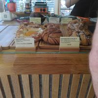 Counter pastries at Dauns in East London