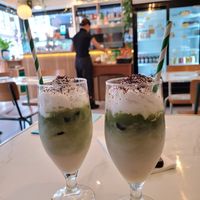 Forest Matcha Latte at Dauns in East London